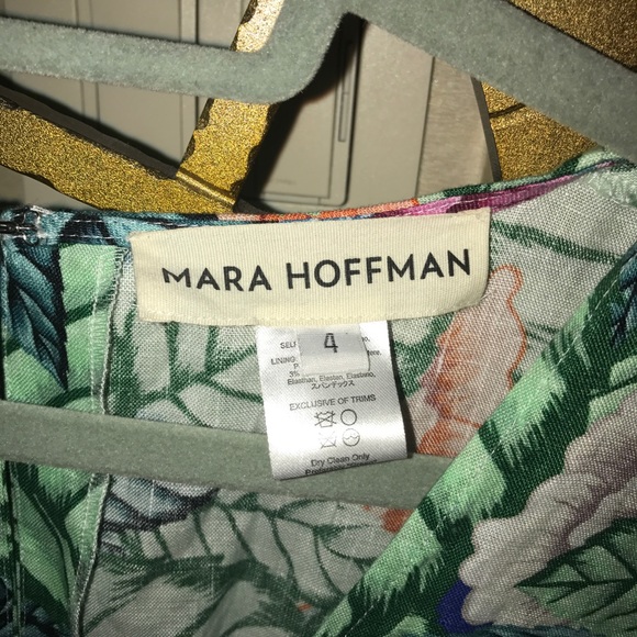 Mara Hoffman Green Palm Print Romper - Picture 8 of 8