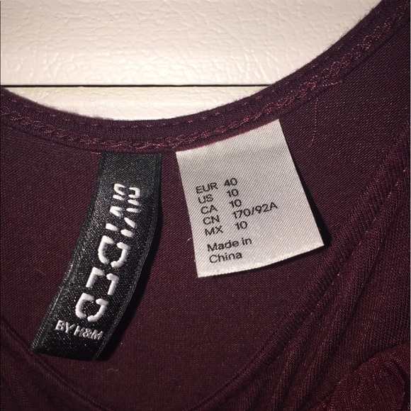 Maroon H&M tank top size 10 - Picture 3 of 4