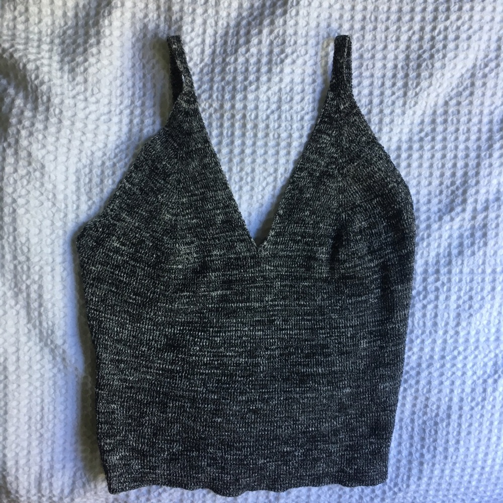 Stretchy Knit Crop Top