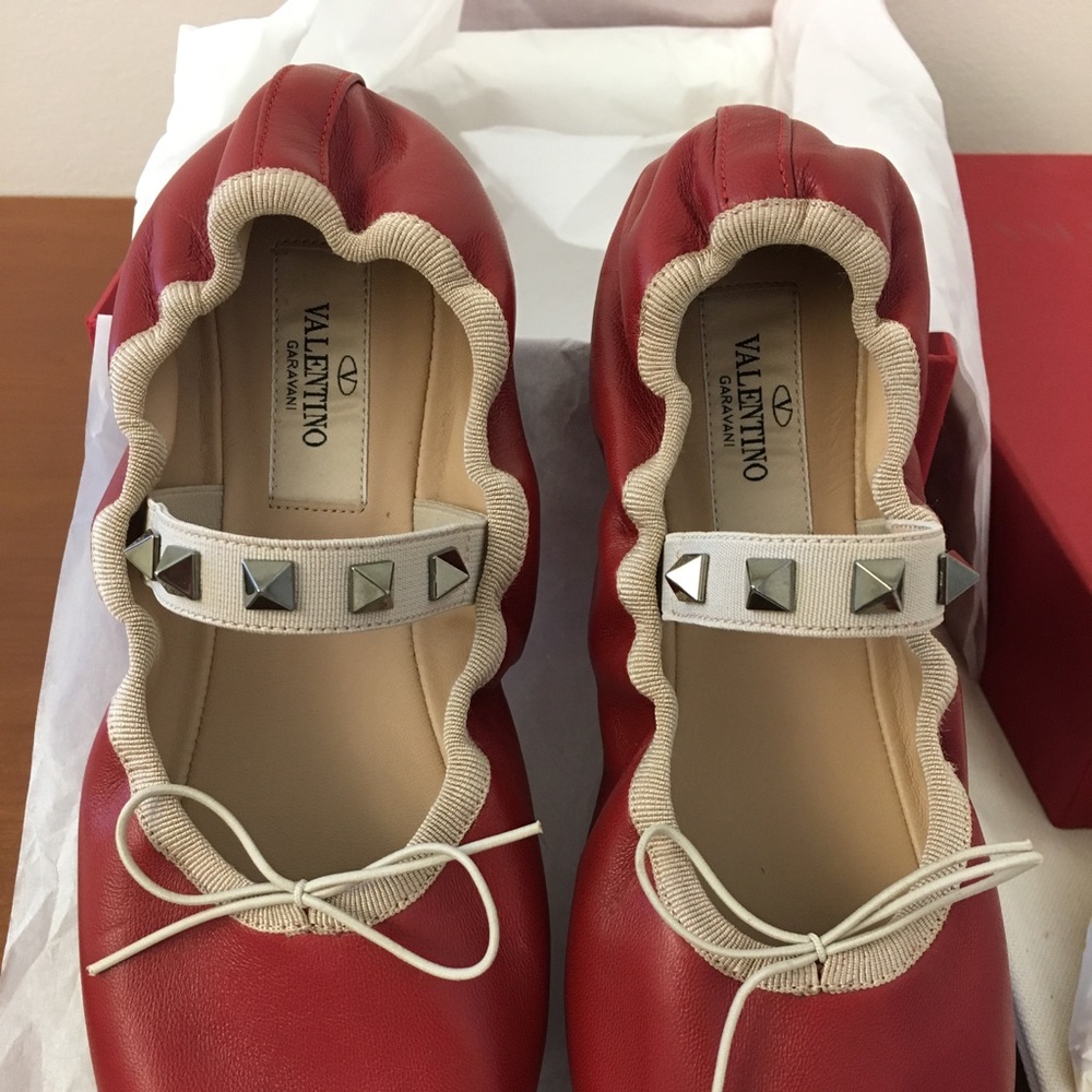 Valentino Rockstud Ballet Flat