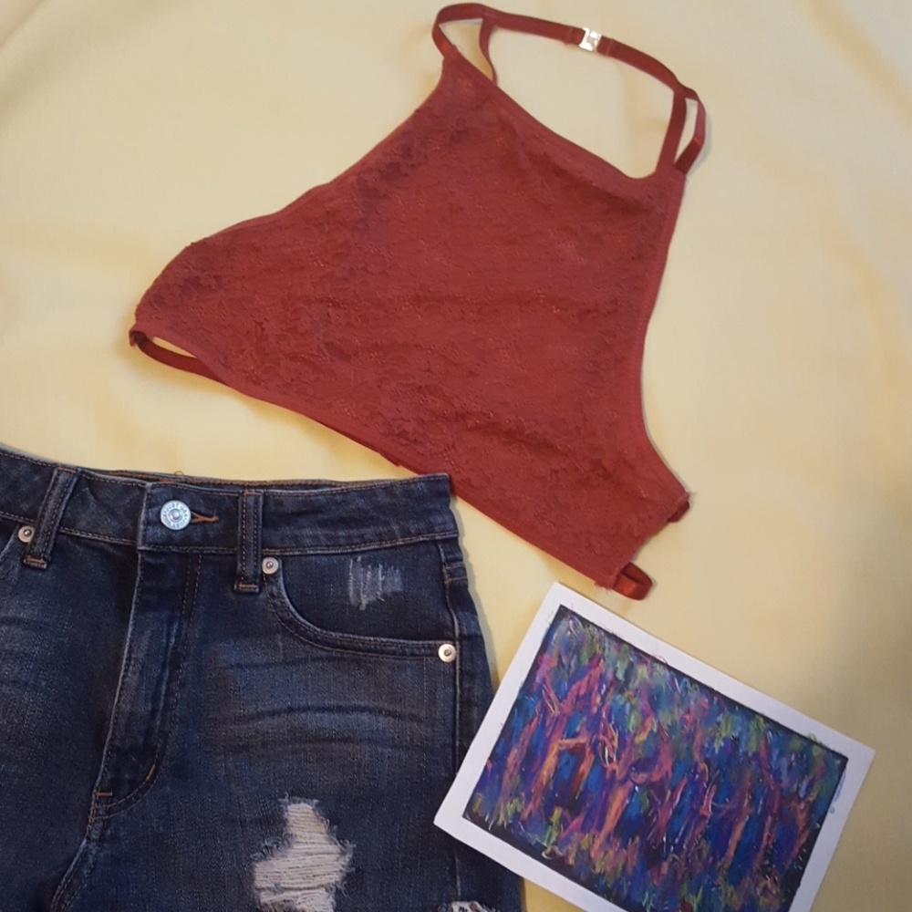 Anemone high neck bralette