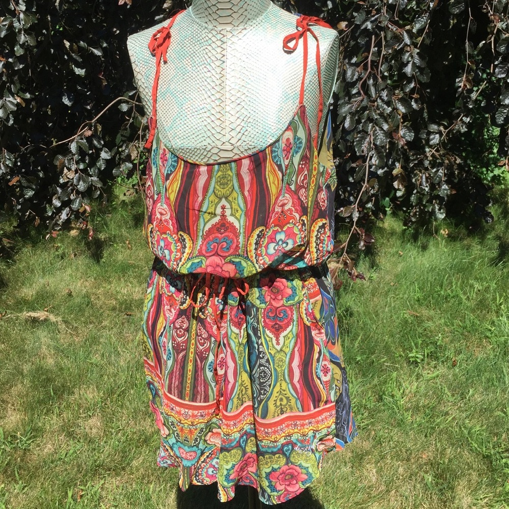 Colorful Print Summer Dress