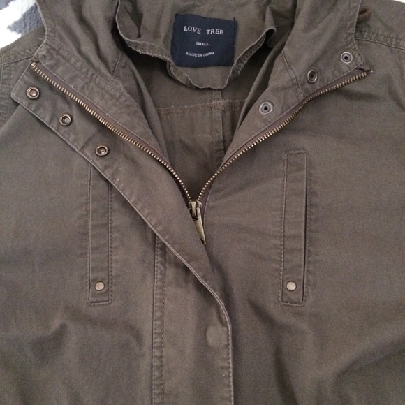 Trendy Olive Utility Jacket - Picture 3 of 5