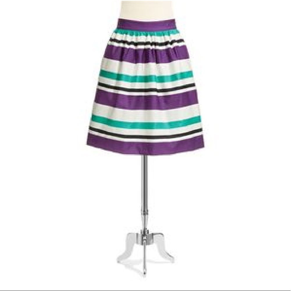 Lord & Taylor Stripe Skirt w/Pockets