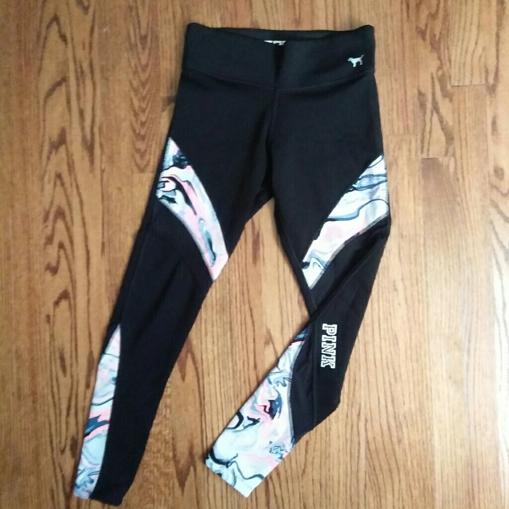Pink reversible yoga pants
