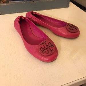 Tory Burch Pink Reva Flat