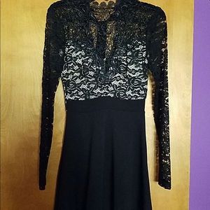Black lace dress size small