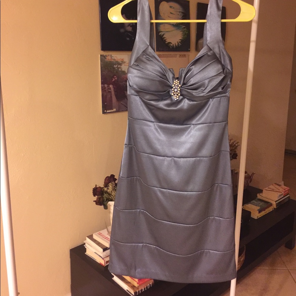 B. Darlin Ice Blue Cocktail Dress