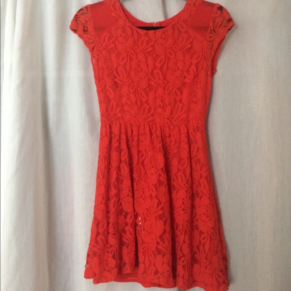 Scarlet Lace Mini dress