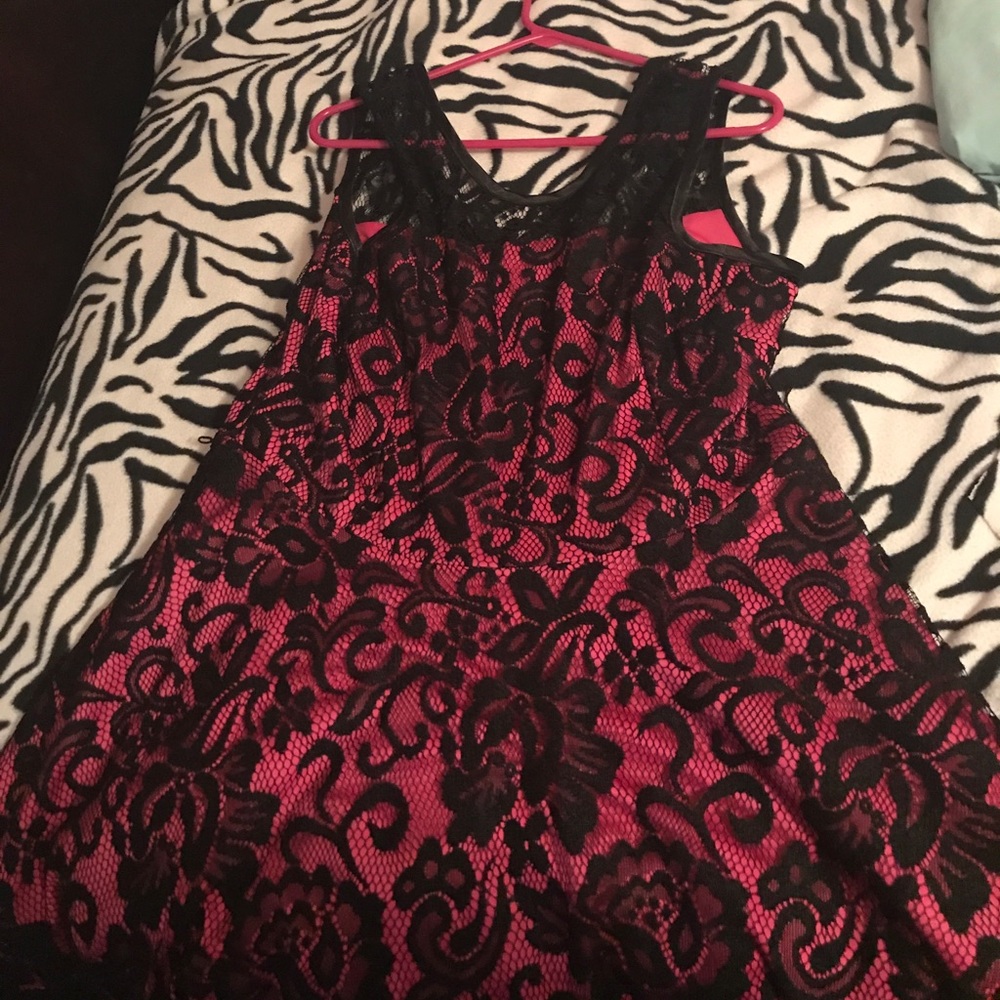 A Pink and Black Party Dress 👗