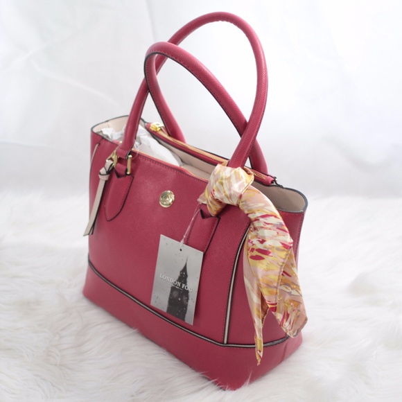 SOLD London Fog Purse Handbag Structured Tote New - Picture 2 of 7