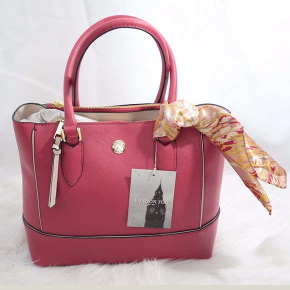 SOLD London Fog Purse Handbag Structured Tote New - Picture 7 of 7