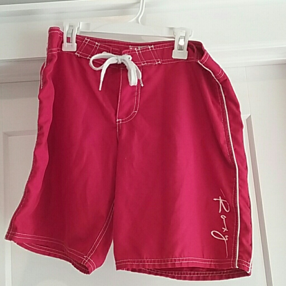 Red board shorts