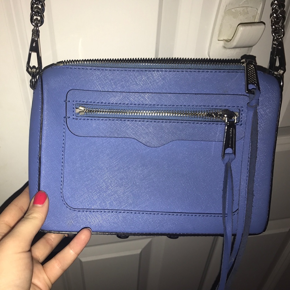 REBECCA MINKOFF SMALL ROYAL BLUE MINI MAC BAG