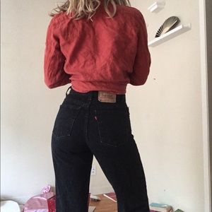 Vintage black Levi's 550