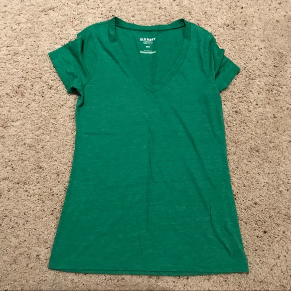Worn once Old Navy green V-neck - Picture 1 of 2