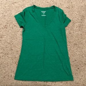 Worn once Old Navy green V-neck