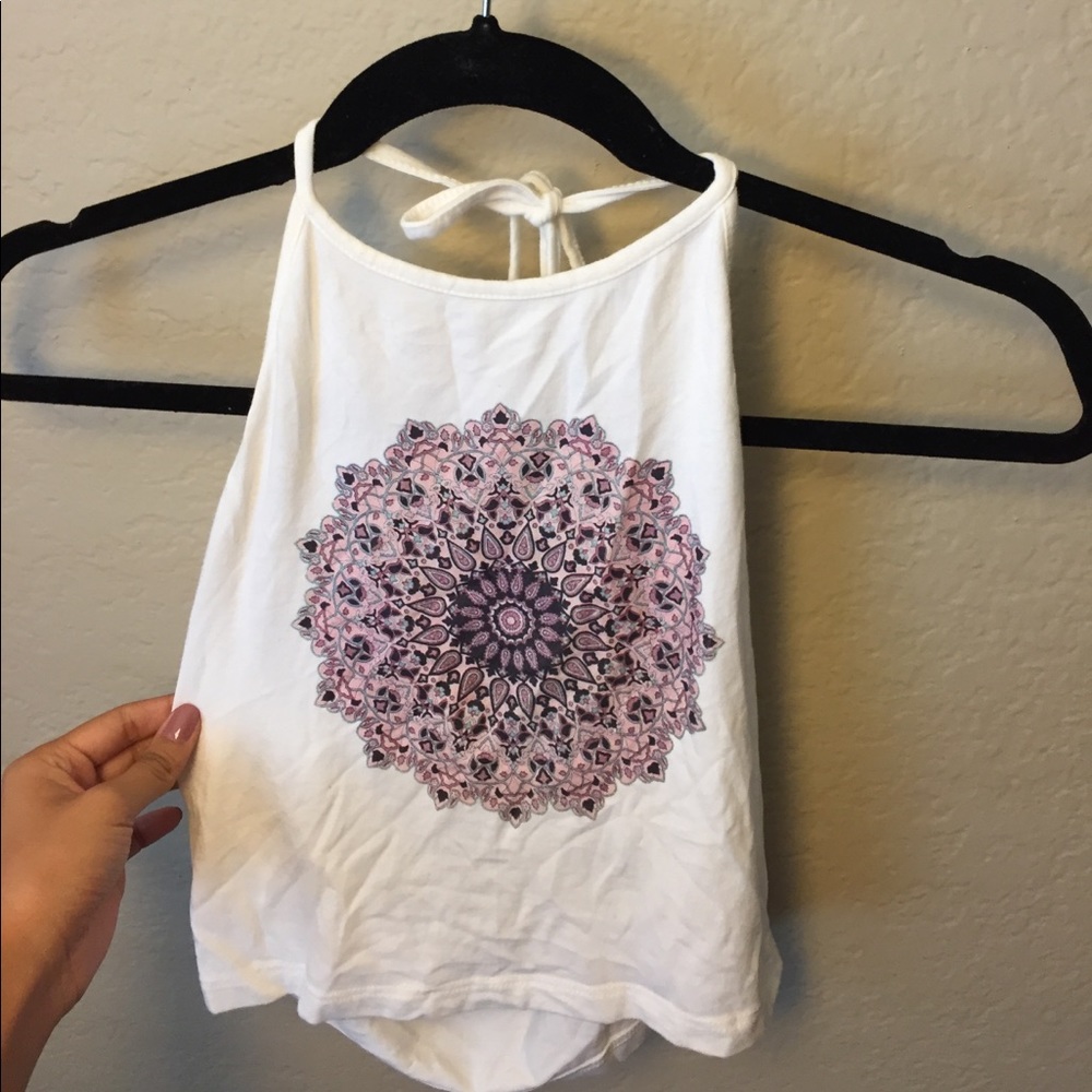 Brandy Melville halter top with medallion print