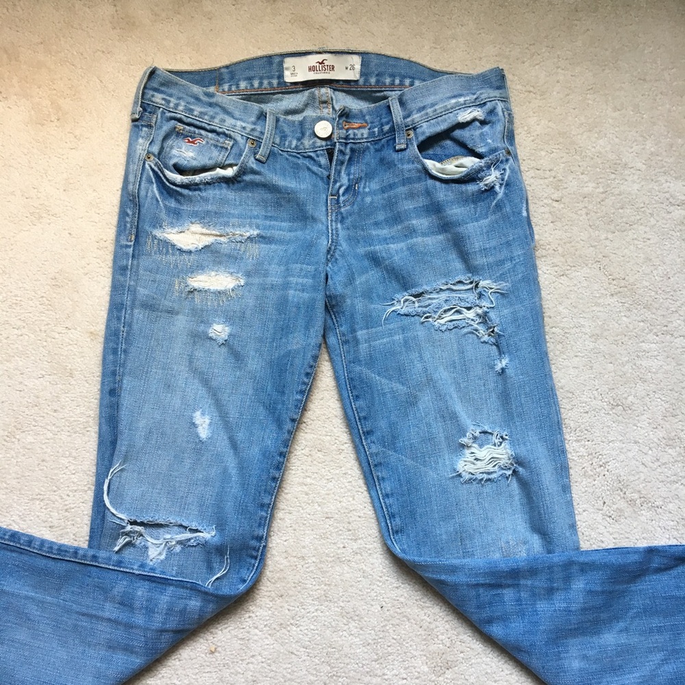 Ripped Hollister jeans