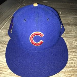 Gold World Series Cubs Hat 7 1/4