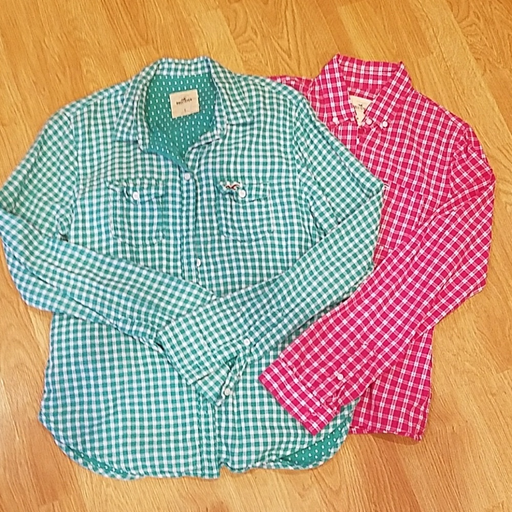 Bundle of Hollister Plaid Tops