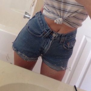 Vintage Levi High Waisted Shorts