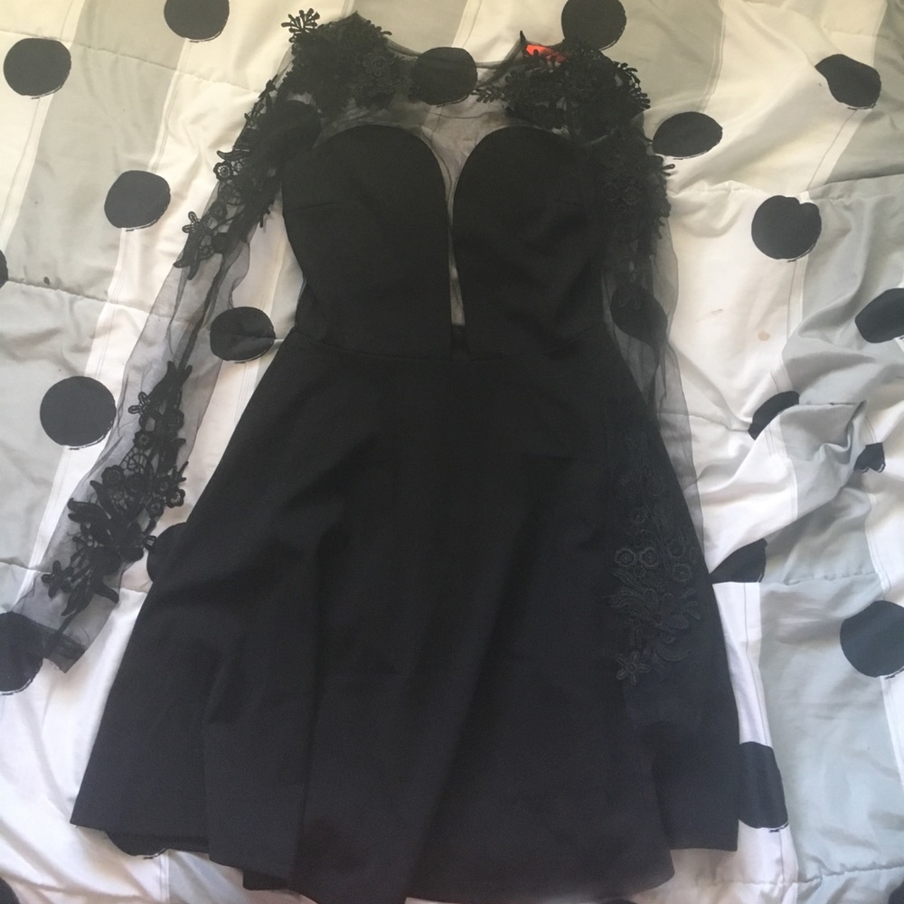 Lace black dress