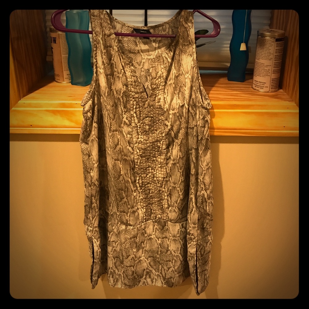 Snake print tunic never worn