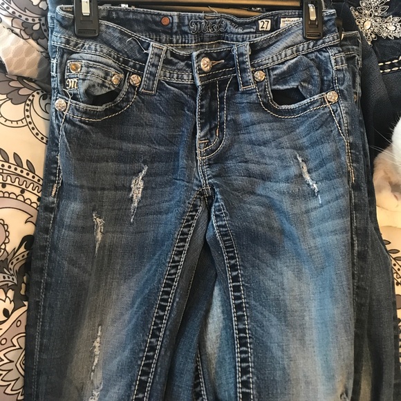Miss me jeans, size 27, worn couple times - Picture 2 of 3