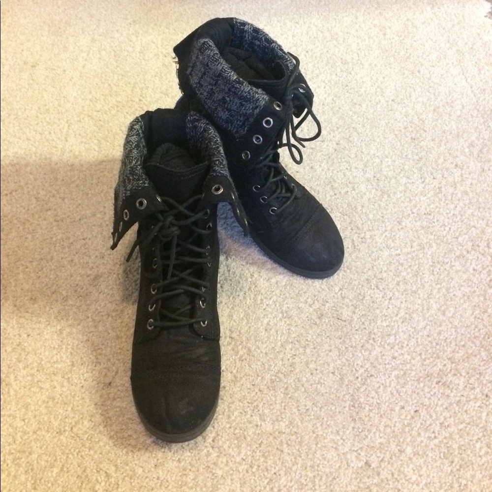 Black Fashion Boots