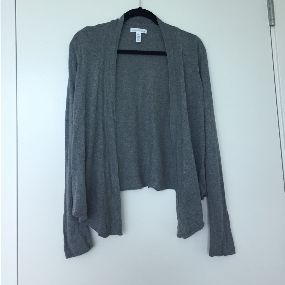 Gray cardigan