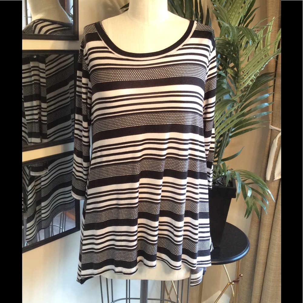 Striped Sharkbite Tee