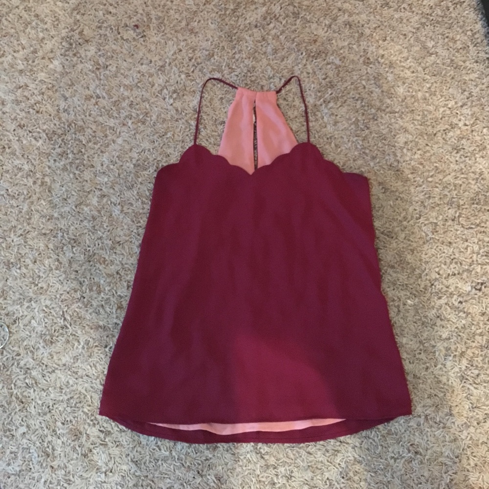 Express Maroon Reversible Tank