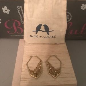 Chloe + Isabel honey comb earrings