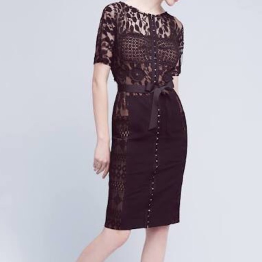 Byron Lars midi lace dress