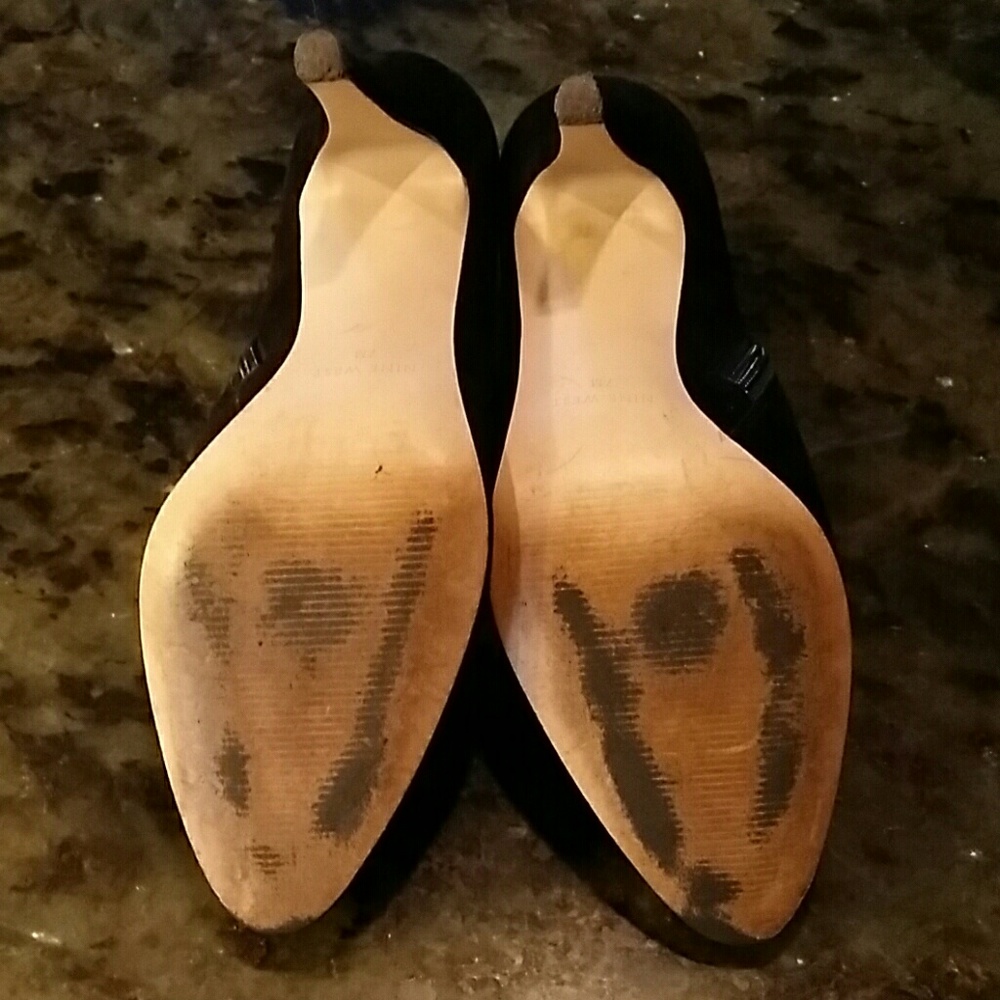 Nine West 7 M Black Suede Booties - Picture 4 of 4