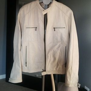 Men's Wilsons Leather Jacket - Buttercream