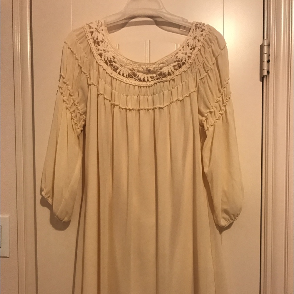 Boho cream dress