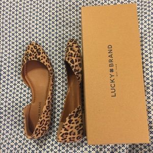LUCKY BRAND leopard flats