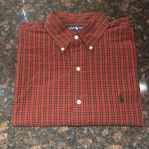 Men's Ralph Lauren Red Dress Shirt