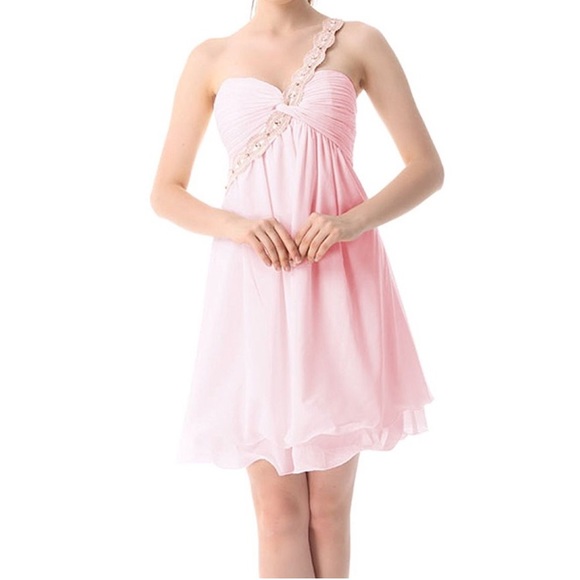 Macrame one-shoulder formal/semi-formal dress - Picture 2 of 6