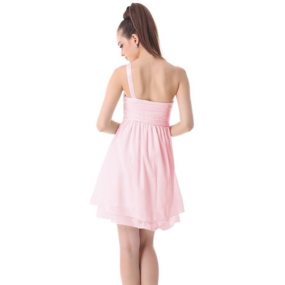 Macrame one-shoulder formal/semi-formal dress - Picture 3 of 6