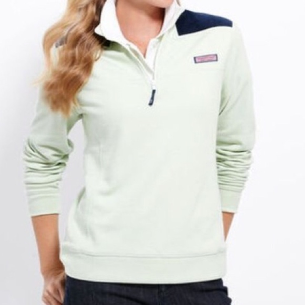 Vineyard vines Shep & Ian mint/navy pullover