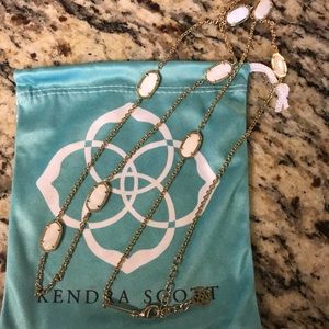 Like New Kendra Scott layering necklace in white