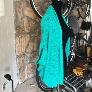 UO Silence + Noise Teal Cardigan