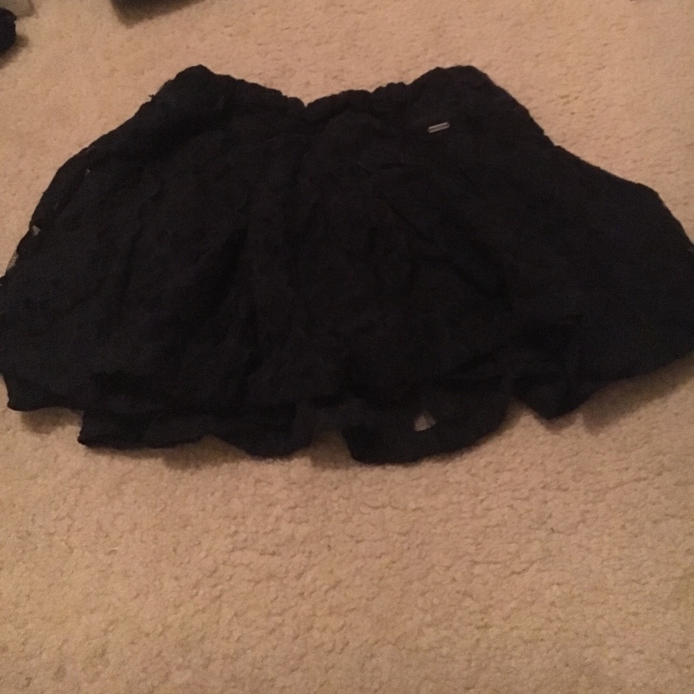 Navy Hollister lace skirt