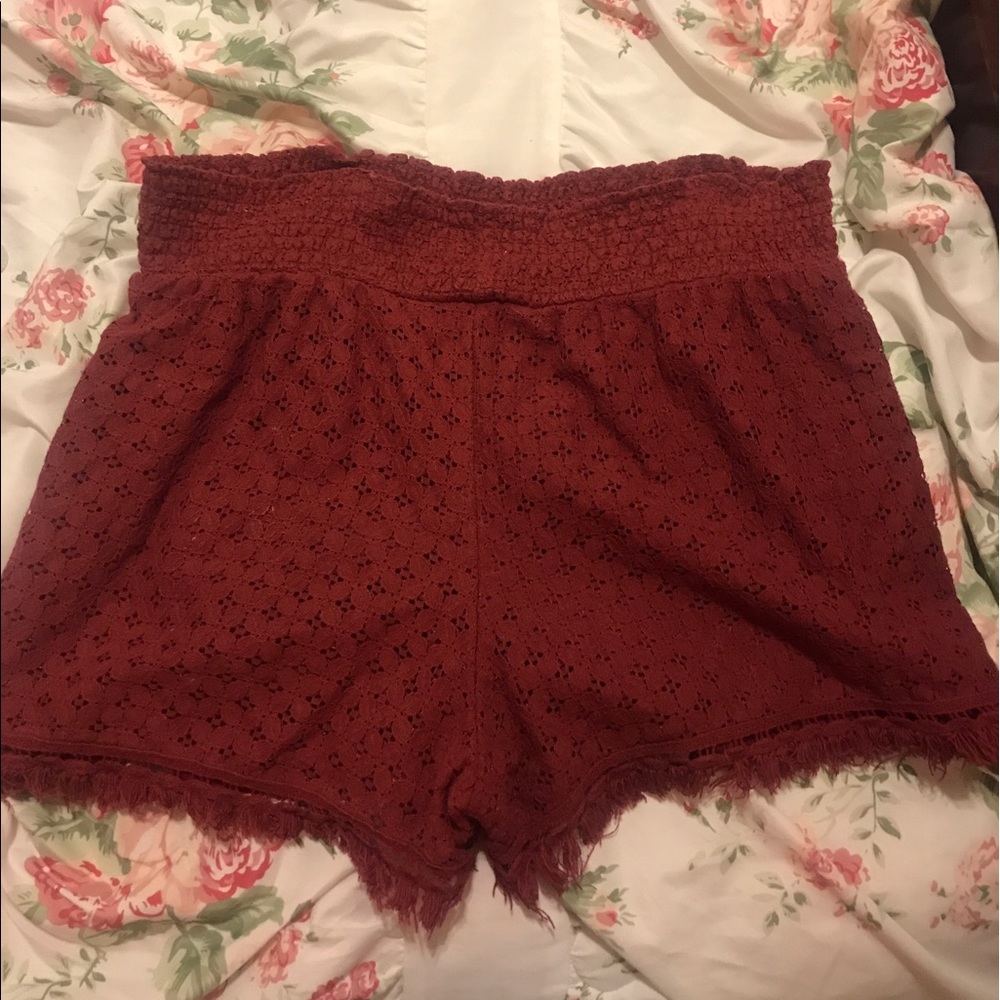 Red shorts