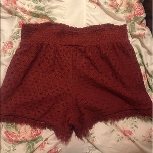 Red shorts