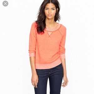 J.crew cashmere plaited sweatshirt