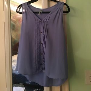 Beautiful Blue Tank Blouse